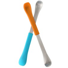 BOON SWAP 2in1 Feeding Spoon 2 Pack Blue and Orange B298