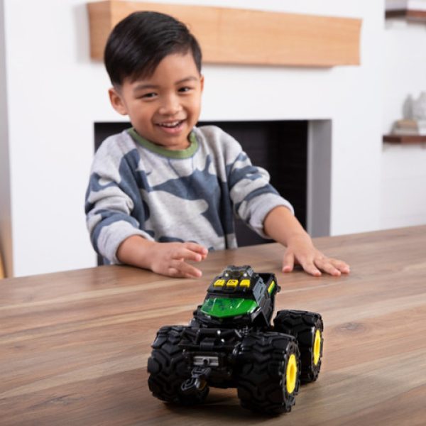 JOHN DEERE Високопроходим Джип с Чудовищни гуми Светлина и Звук, 3г+, 37929 - Image 5