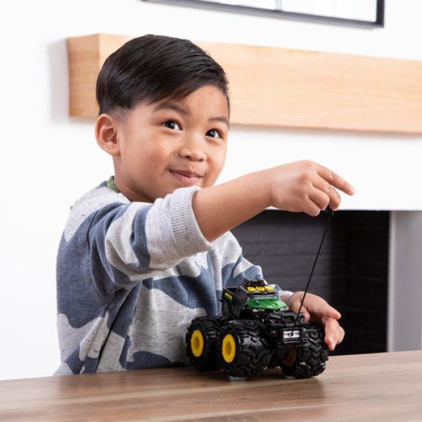 JOHN DEERE Високопроходим Джип с Чудовищни гуми Светлина и Звук, 3г+, 37929 - Image 4