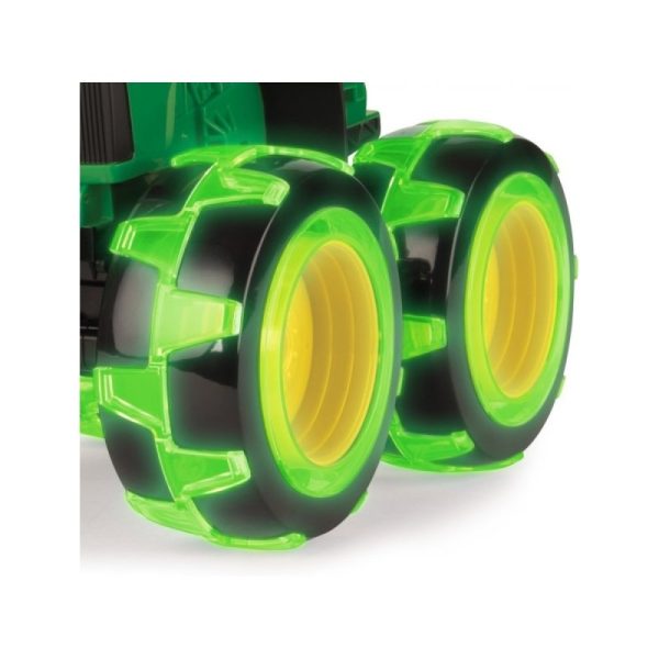 JOHN DEERE Monster Treads Трактор с Чудовищни Светещи 8инчови гуми 46434 - Image 7