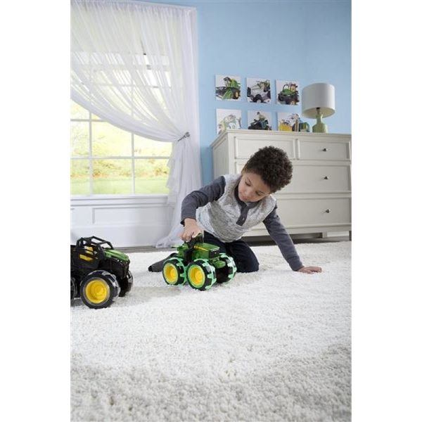 JOHN DEERE Monster Treads Трактор с Чудовищни Светещи 8инчови гуми 46434 - Image 5