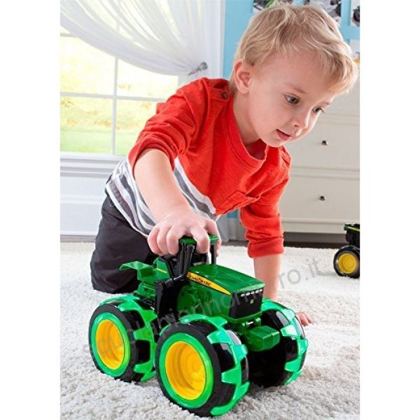 JOHN DEERE Monster Treads Трактор с Чудовищни Светещи 8инчови гуми 46434 - Image 4