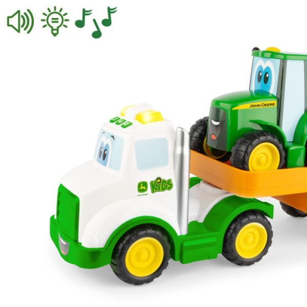 JOHN DEERE играчка колички Камион с Багер, 18м+, 47207 - Image 5
