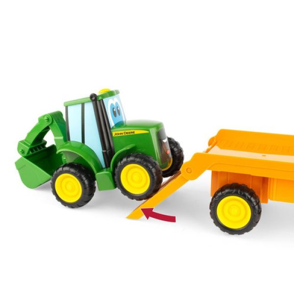 JOHN DEERE играчка колички Камион с Багер, 18м+, 47207 - Image 3