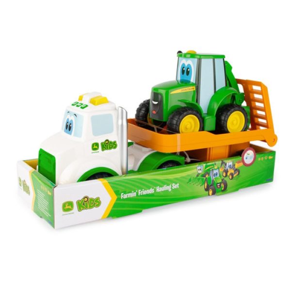 JOHN DEERE играчка колички Камион с Багер, 18м+, 47207 - Image 9