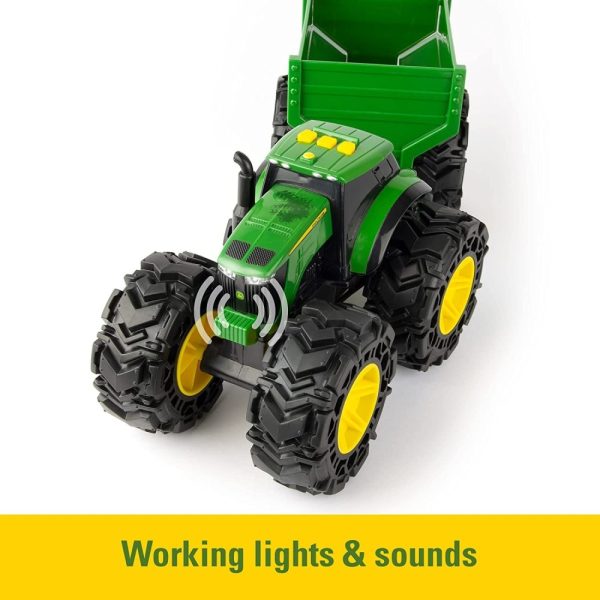 JOHN DEERE Monster Treads Трактор с Чудовищни гуми с Ремарке, 3г+, 47353 - Image 7