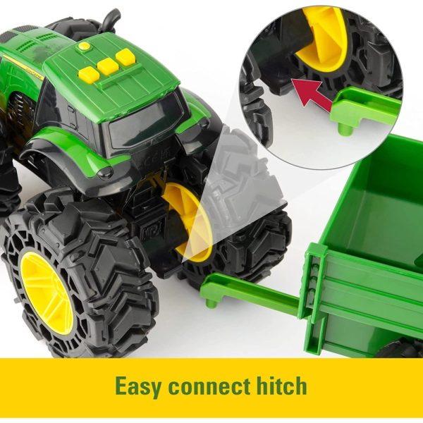 JOHN DEERE Monster Treads Трактор с Чудовищни гуми с Ремарке, 3г+, 47353 - Image 6