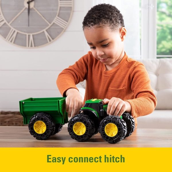 JOHN DEERE Monster Treads Трактор с Чудовищни гуми с Ремарке, 3г+, 47353 - Image 3