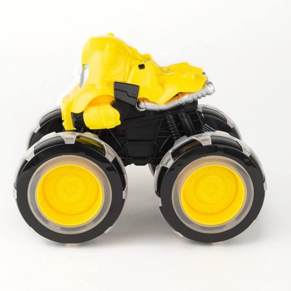 TOMY Monster Treads Transformers Bumblebee с Чудовищни светещи колела, 3г+, 47422 - Image 7