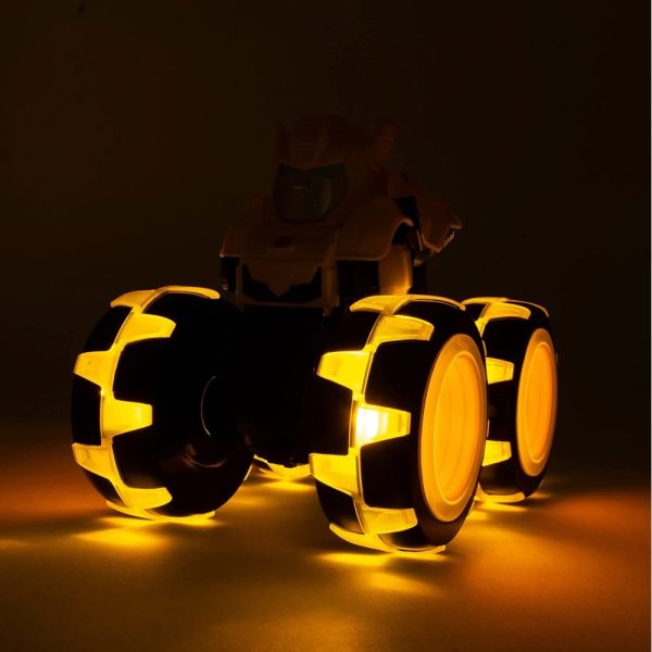 TOMY Monster Treads Transformers Bumblebee с Чудовищни светещи колела, 3г+, 47422 - Image 5