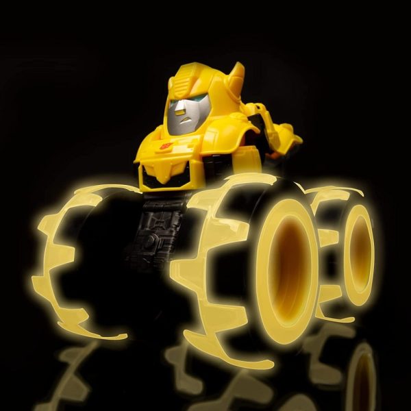 TOMY Monster Treads Transformers Bumblebee с Чудовищни светещи колела, 3г+, 47422 - Image 3