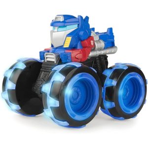 TOMY Monster Treads Transformers Optimus Prime с Чудовищни светещи колела, 3г+, 47423