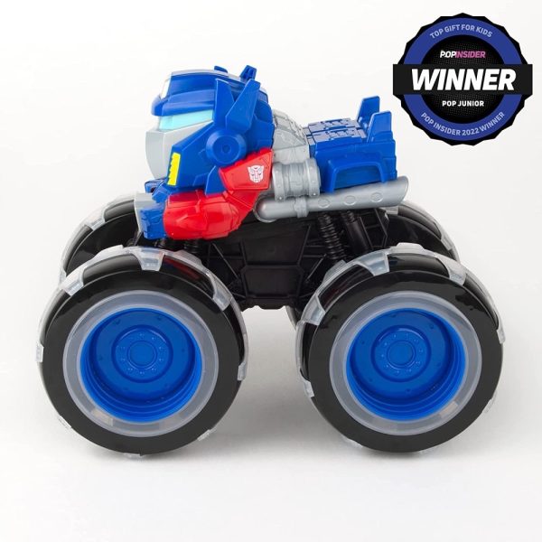 TOMY Monster Treads Transformers Optimus Prime с Чудовищни светещи колела, 3г+, 47423 - Image 6