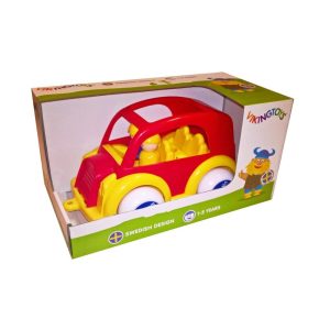 Viking Toys количка Такси с 2 човечета, 25 см, 81260-red