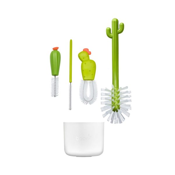 BOON Комплект четки за почистване на бутилки сламки, биберони и др. CACTI B11326 - Image 9
