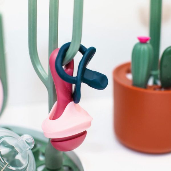 BOON Pulp силиконова дъвкалка с отвори за хранене Pink B11415 - Image 3