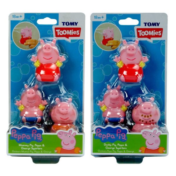 TOMY Toomies Татко прасенце, Peppa и George играчка за баня E73159 - Image 2
