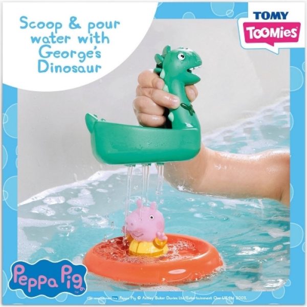 TOMY Toomies Peppa Pig Джордж с лодка Динозавър, 18м+, E73161 - Image 7