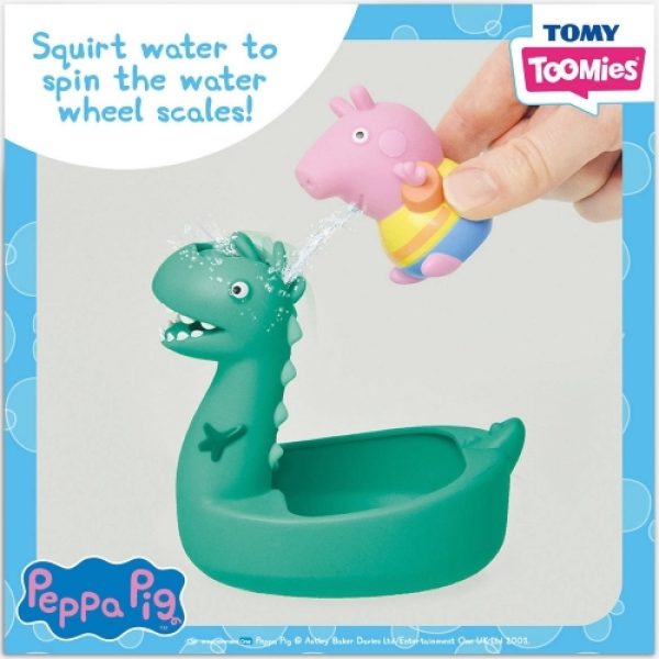 TOMY Toomies Peppa Pig Джордж с лодка Динозавър, 18м+, E73161 - Image 4