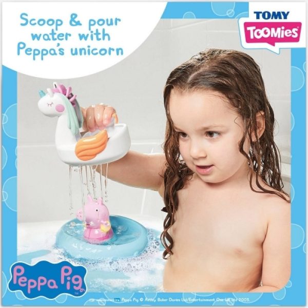 TOMY Toomies играчка за вана Peppa Pig с лодка Еднорог E73106U - Image 3