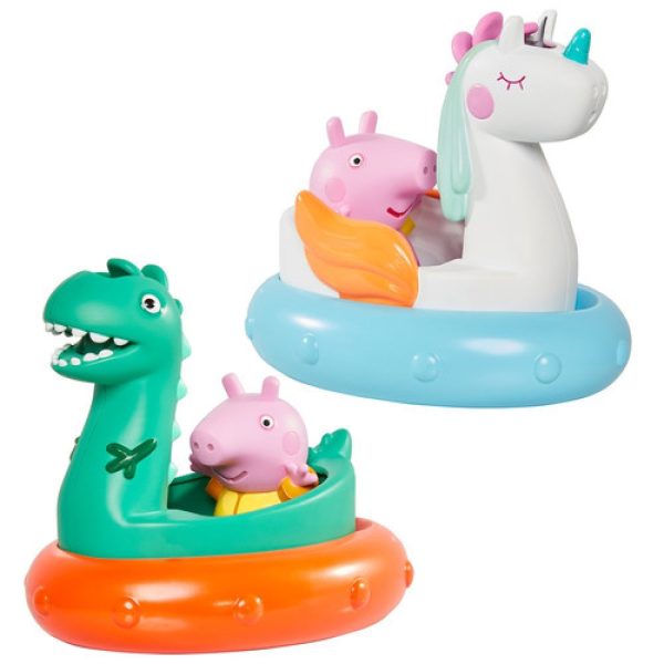 TOMY Toomies Peppa Pig Джордж с лодка Динозавър, 18м+, E73161 - Image 2