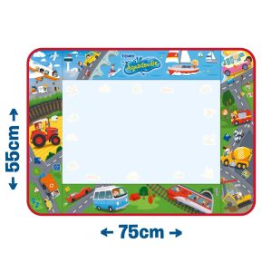 TOMY Aquadoodle Kилимче за рисуване Приключения с колички, 18м+, E73268