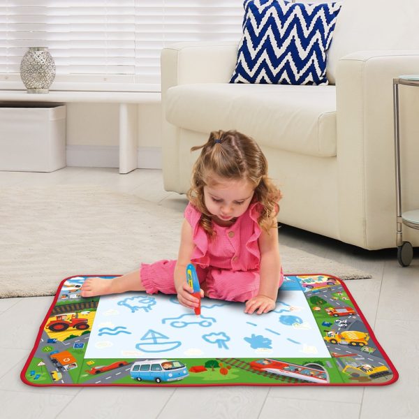 TOMY Aquadoodle Kилимче за рисуване Приключения с колички, 18м+, E73268 - Image 5