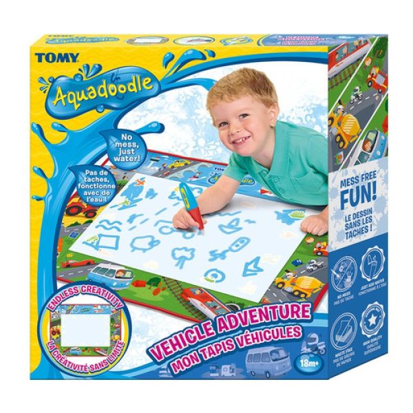 TOMY Aquadoodle Kилимче за рисуване Приключения с колички, 18м+, E73268 - Image 6