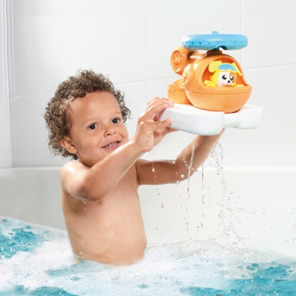 Tomy Toomies играчка за баня - Пръскащият спасителен хеликоптер, 12м+, E73305 - Image 3