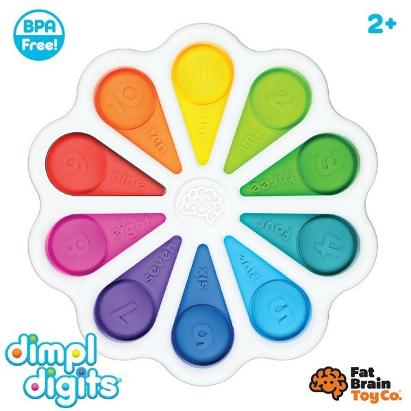TOMY Fat Brain Toys Dimple Цифри, 2г+, F275 - Image 6