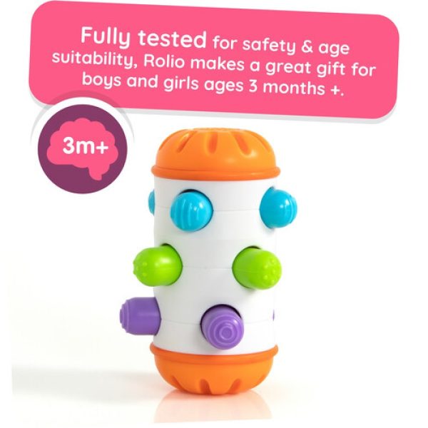 TOMY Fat Brain Toys играчка колело, дрънкалка Rolio, 6м+, F434 - Image 4