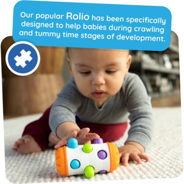 TOMY Fat Brain Toys играчка колело, дрънкалка Rolio, 6м+, F434 - Image 6