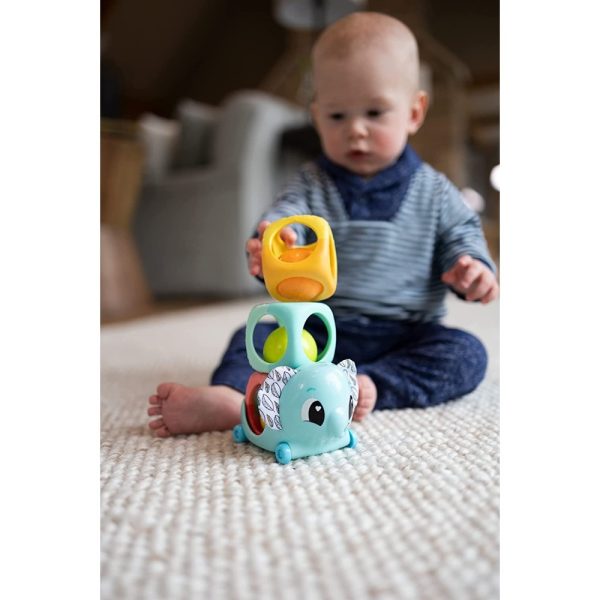 Lamaze играчка Слонче с Блокчета за подреждане, търкаляне и заключване 6м+, L27464 - Image 3