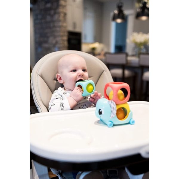 Lamaze играчка Слонче с Блокчета за подреждане, търкаляне и заключване 6м+, L27464 - Image 2